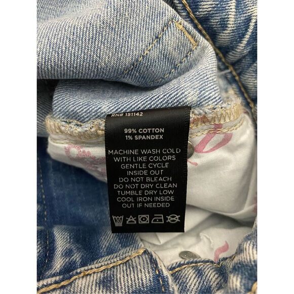 Juicy Couture Light Washed Straight Rhinestone Jean Sz 25 - Picture 5 of 6